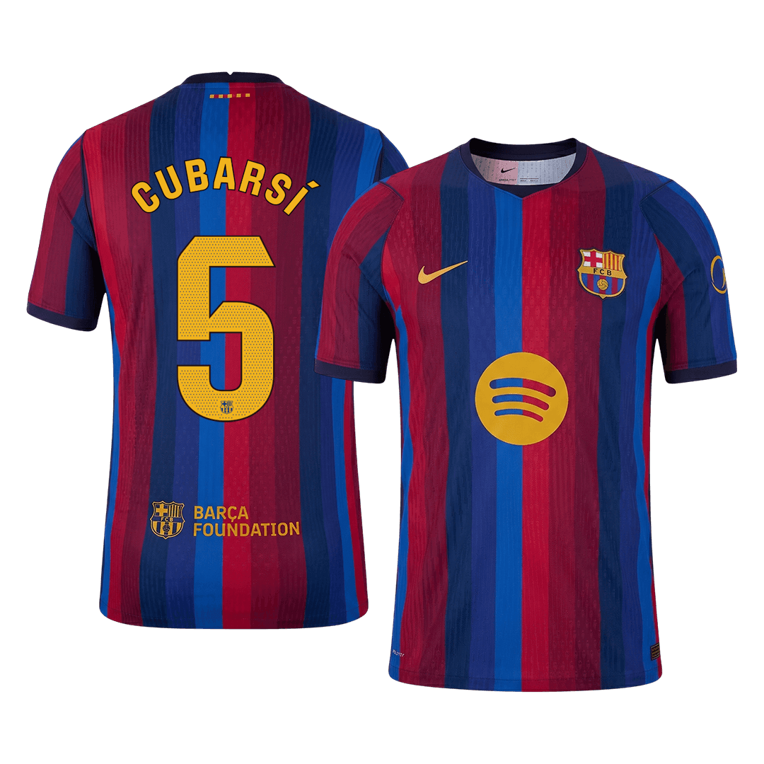 Barcelona Home Soccer Jersey 2026/27 – CUBARSÍ #5 (Player Version)