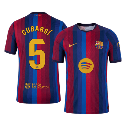 Barcelona Home Soccer Jersey 2026/27 – CUBARSÍ #5 (Player Version)