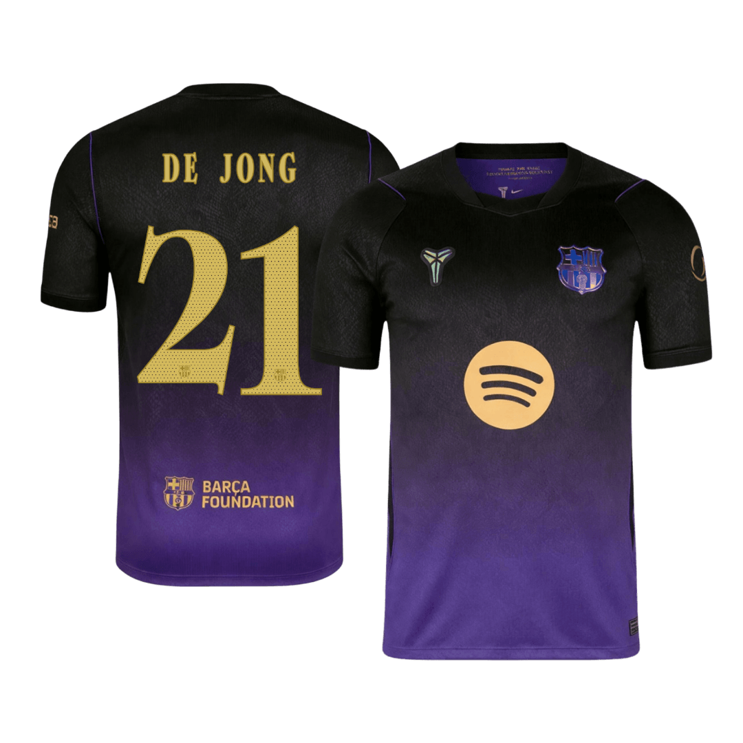 Barcelona Away Soccer Jersey 2026/27 – DE JONG #21 – UCL (Player Version)