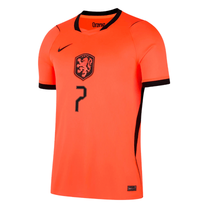 XAVI #7 Netherlands Mens Home Soccer Jersey World Cup 2026 Orange
