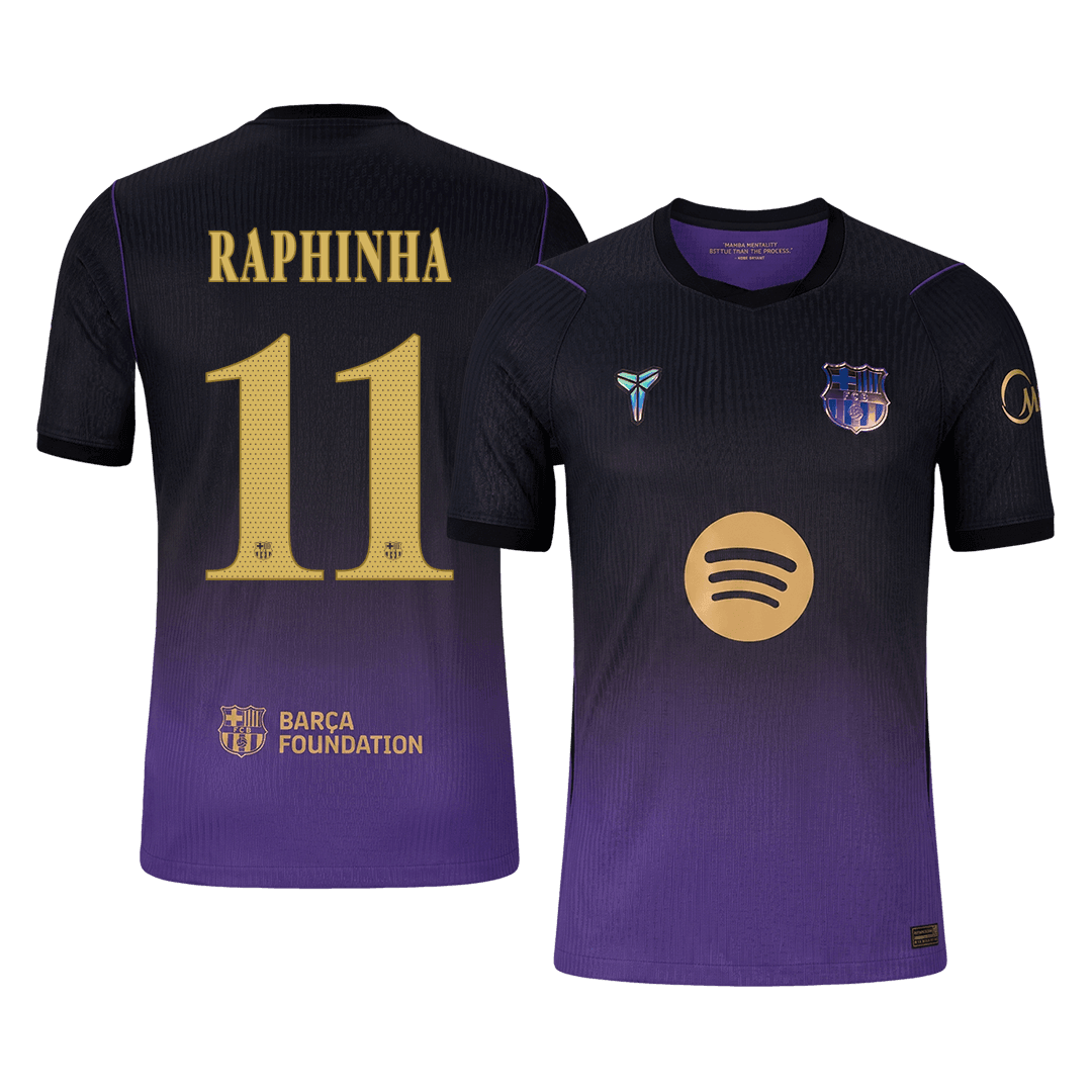 Barcelona Away Soccer Jersey 2026/27 – RAPHINHA #11 – UCL (Player Version)