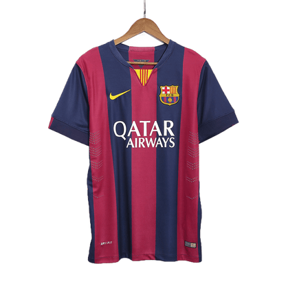 Retro Barcelona Mens Home Soccer Jersey 2014/15 Red&Blue