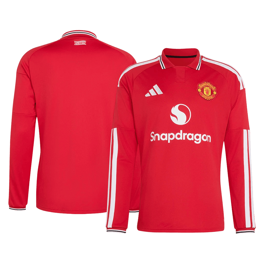 Manchester United Home Long Sleeve Soccer Jersey 2026/27