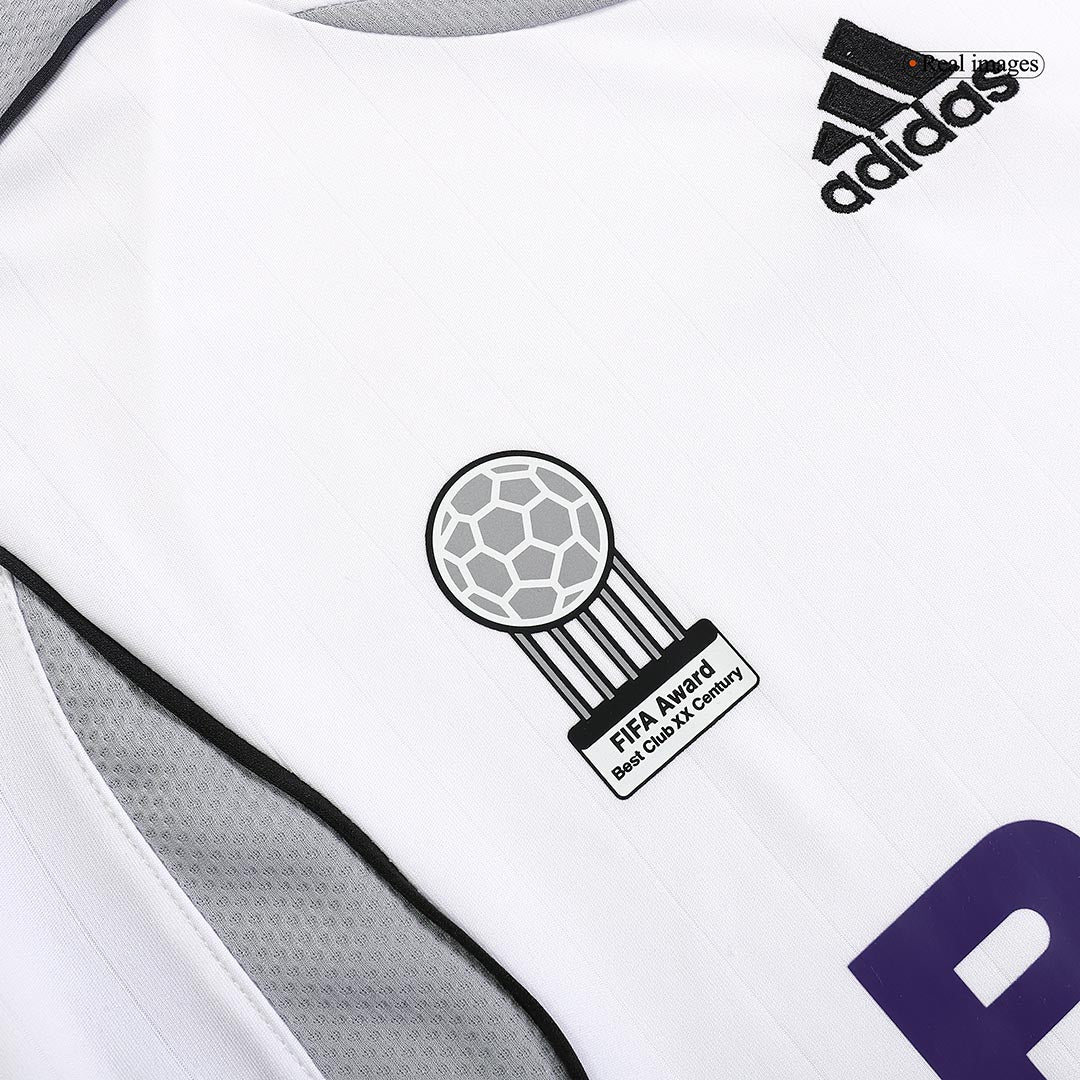 Retro RAUL #7 Real Madrid Mens Home Soccer Jersey 2006/07 White