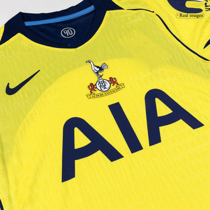 Tottenham Hotspur Mens Third Away Soccer Jersey 2025/26 Yellow - Player Version
