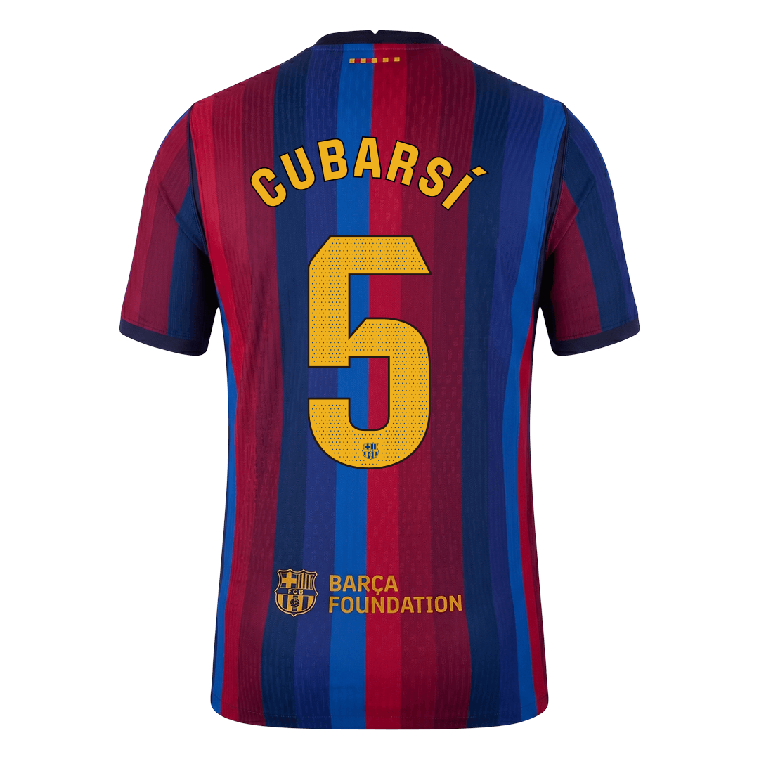 Barcelona Home Soccer Jersey 2026/27 – CUBARSÍ #5 (Player Version)