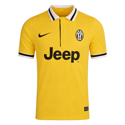 Retro CHIELLINI #3 Juventus Mens Away Soccer Jersey 2013/14 Yellow