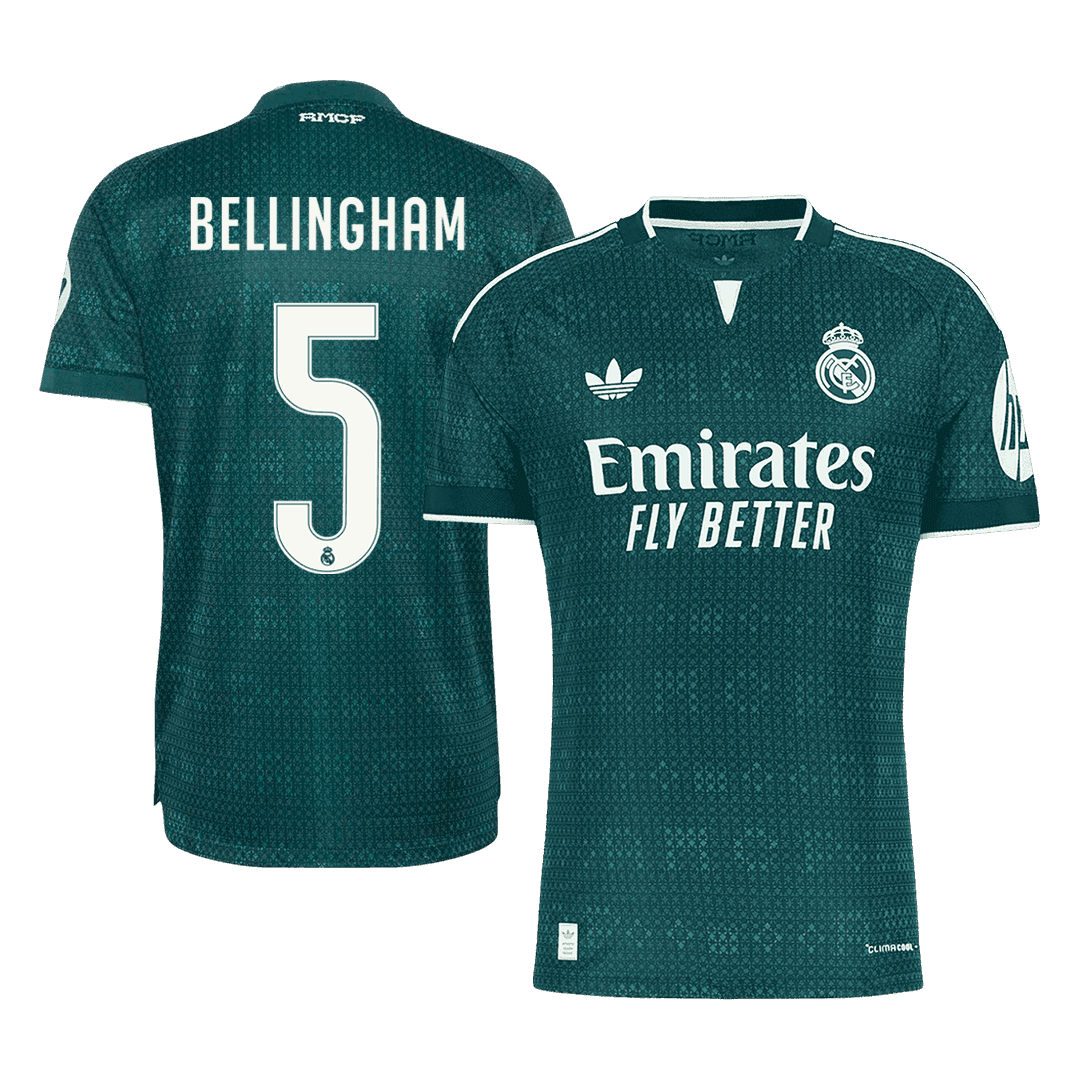 Real Madrid Away Soccer Jersey 2026/27 – BELLINGHAM #5 (Player Version)
