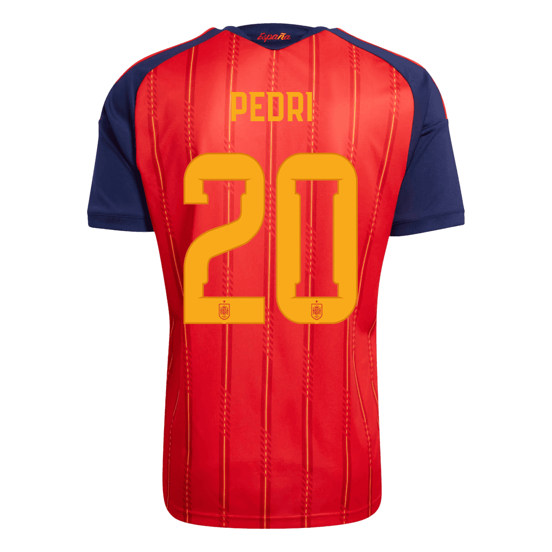 [Champion Edition] Spain Home Soccer Jersey World Cup 2026 – PEDRI #20