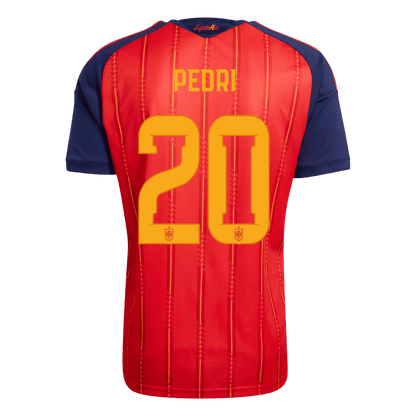 [Champion Edition] Spain Home Soccer Jersey World Cup 2026 – PEDRI #20