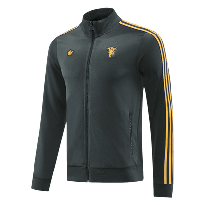 Manchester United Mens Training Tracksuit Kit 2025/26 Black