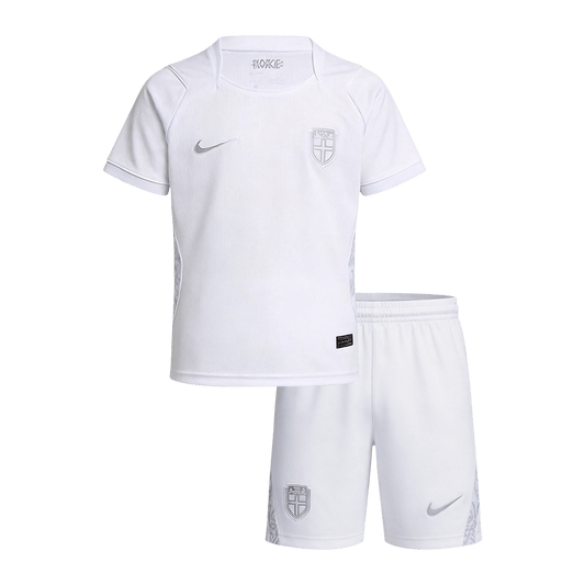 Norway Kids Third Away Soccer Kit World Cup 2026 White
