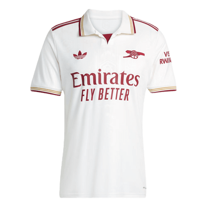 HAVERTZ #29 Arsenal Mens Third Away Soccer Jersey 2025/26 White