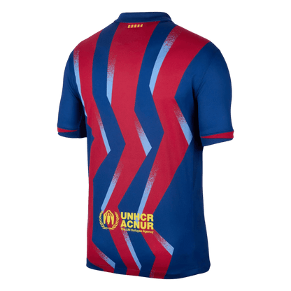 Barcelona Mens Fourth Away Soccer Jersey 2025/26 Red&Blue