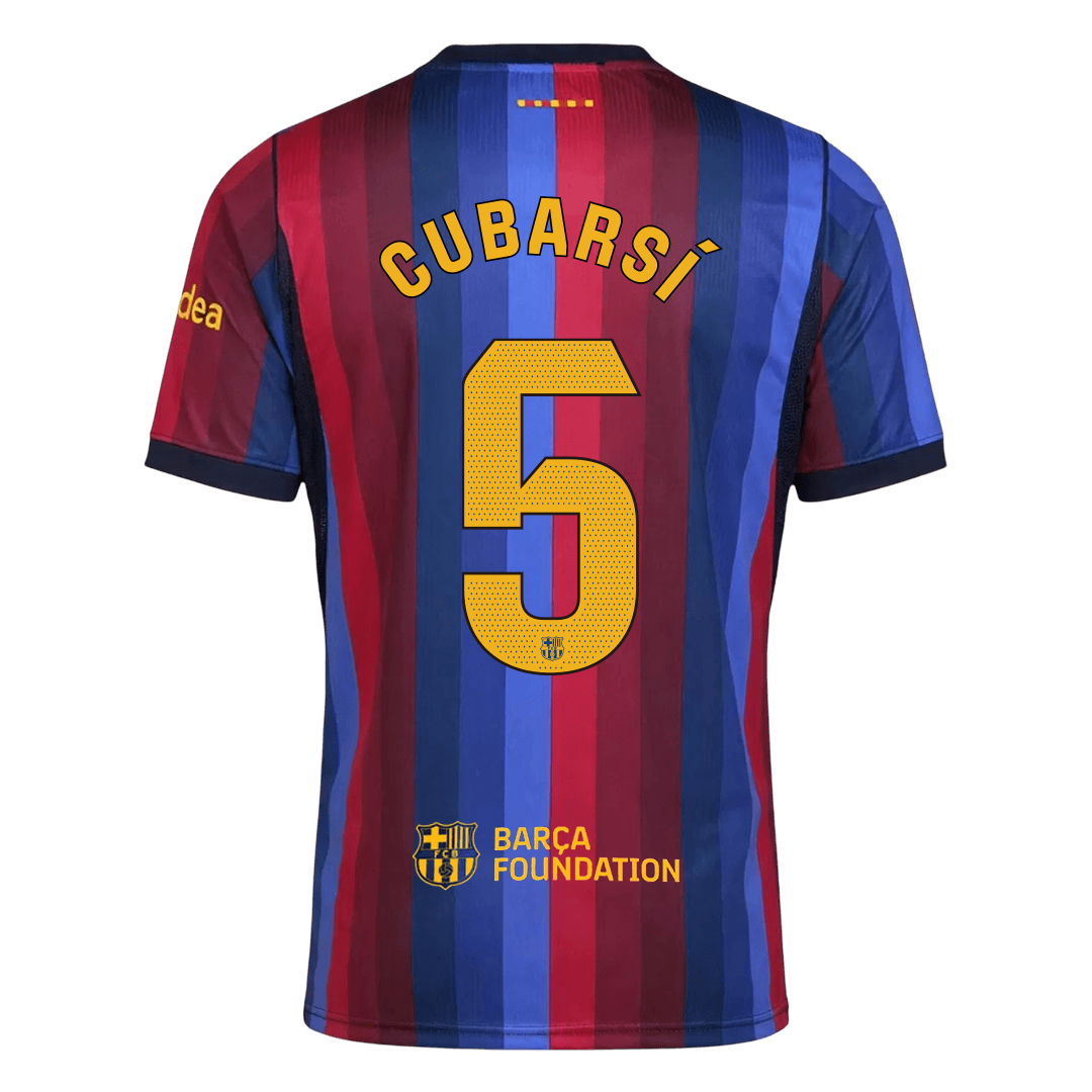 Barcelona Home Soccer Jersey 2026/27 – CUBARSÍ #5