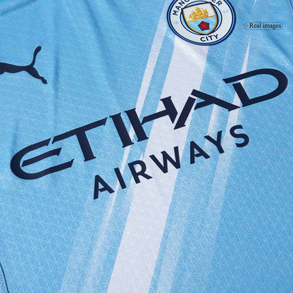 Manchester City Mens Home Soccer Jersey 2025/26 Blue - Player Version