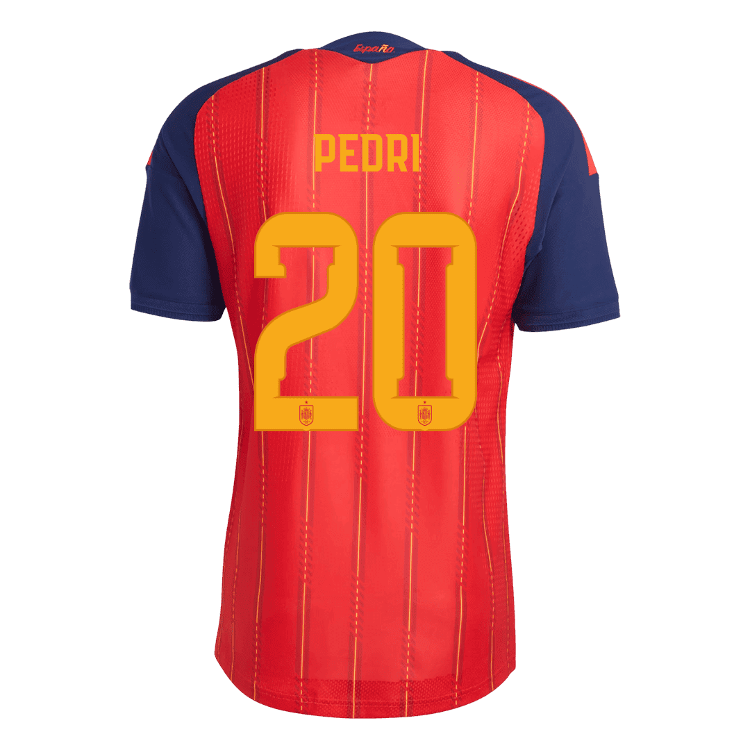 [Champion Edition] Spain Home Soccer Jersey World Cup 2026 – PEDRI #20 (Player Version)