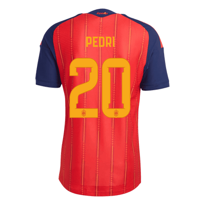 [Champion Edition] Spain Home Soccer Jersey World Cup 2026 – PEDRI #20 (Player Version)