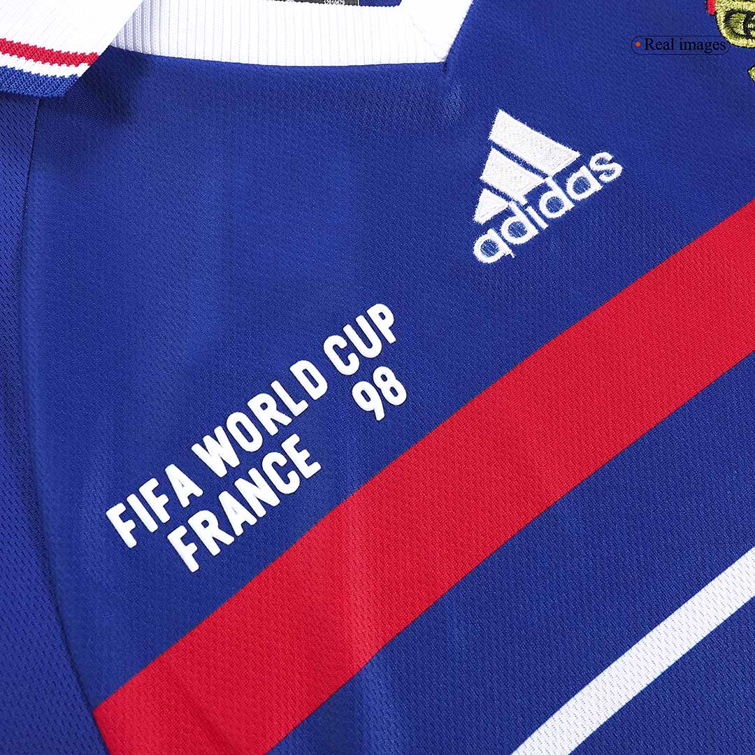 Retro HENRY #12 France Mens Home Soccer Jersey World Cup 1998 Blue