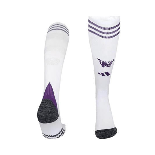 Manchester United Kids Away Soccer Socks 2025/26 White [PREMIUM]