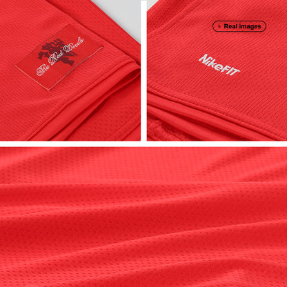 Retro SCHOLES #18 Manchester United Mens Home Soccer Jersey 2007/08 Red