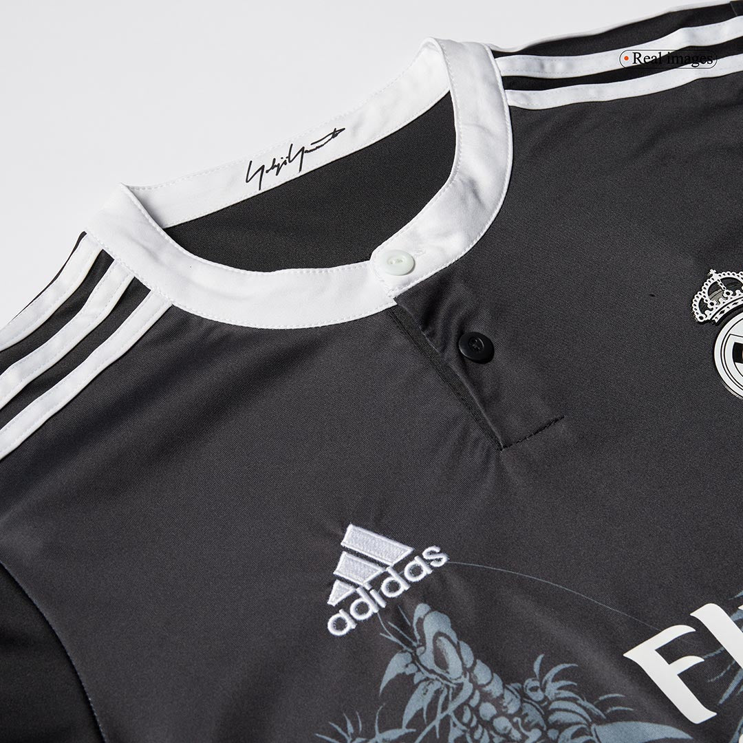 Retro KROOS #8 Real Madrid Mens Third Away Soccer Jersey 2014/15 Black
