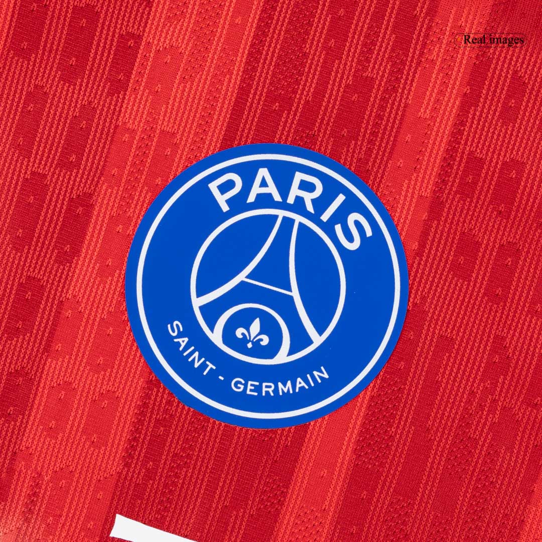 PSG Mens Third Away Soccer Jersey 2025/26 Red - Player Version