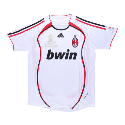 Retro RONALDO #99 AC Milan Mens Away Soccer Jersey UCL 2006/07 White