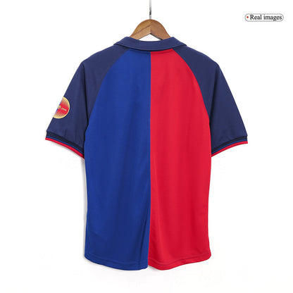 Retro Barcelona Mens Home Soccer Jersey 1999/00