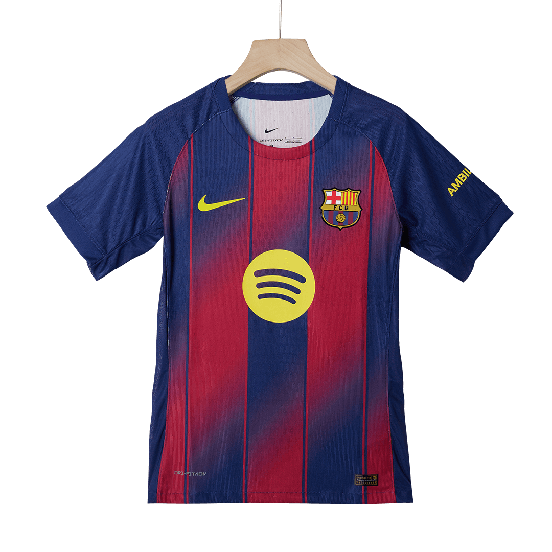 KOUNDE #23 Barcelona Mens Home Soccer Jersey 2025/26 Red&Blue - Player Version