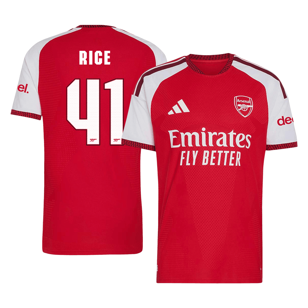 Arsenal Home Soccer Jersey 2026/27 – RICE #41 – UCL (Player Version)