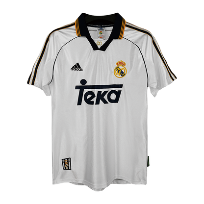 Retro RAUL #7 Real Madrid Mens Home Soccer Jersey 1999/00 White