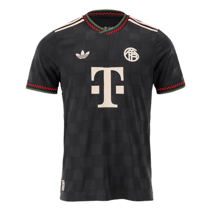 Bayern Munich Mens Third Away Soccer Kit 2025/26 Black - Player Version