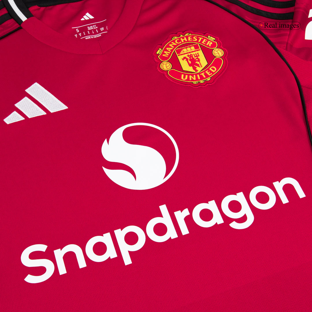 MOUNT #7 Manchester United Mens Home Soccer Jersey 2025/26 Red [PREMIUM]