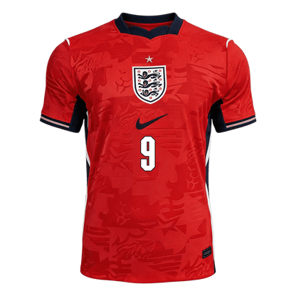 KANE #9 England Mens Away Soccer Jersey World Cup 2026 Red