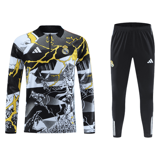 Real Madrid Kids Training Tracksuit Kit 2025/26 Black