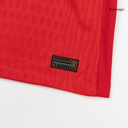 O.DEMBÉLÉ #10 PSG Mens Third Away Soccer Jersey 2025/26 Red - Player Version