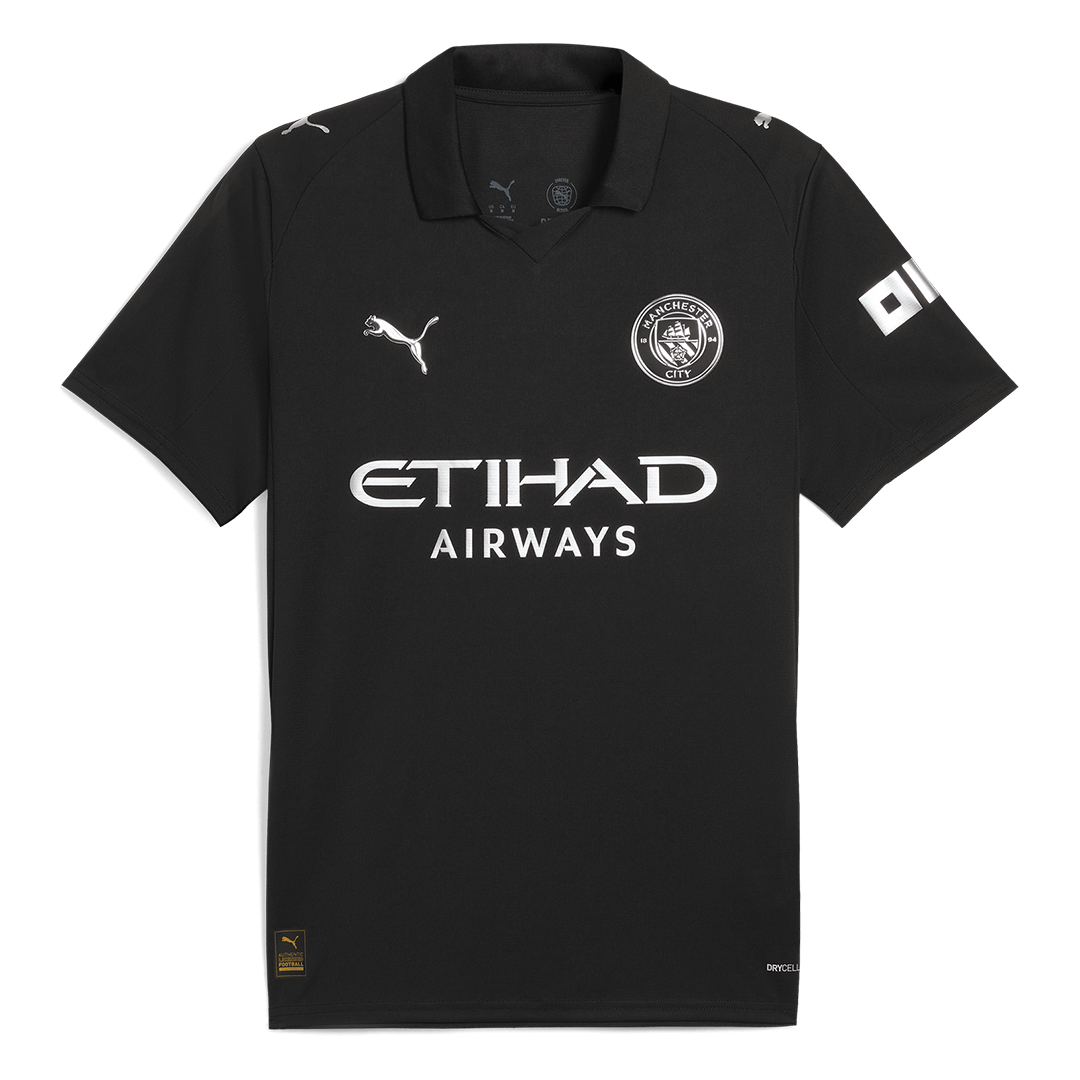 HAALAND #9 Manchester City Mens Away Soccer Jersey 2025/26 Black