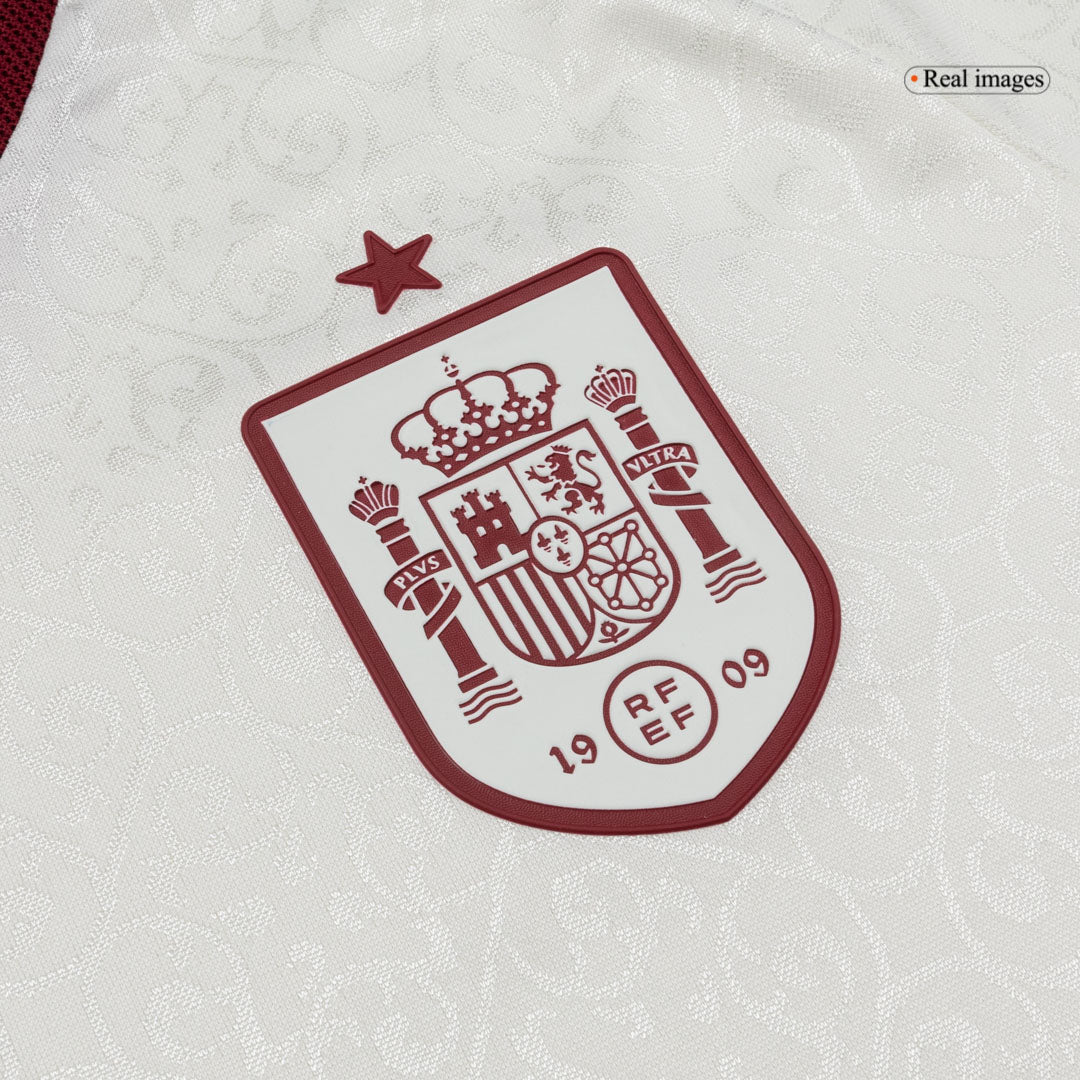 OLMO #10 Spain Mens Away Soccer Jersey World Cup 2026 White - Player Version