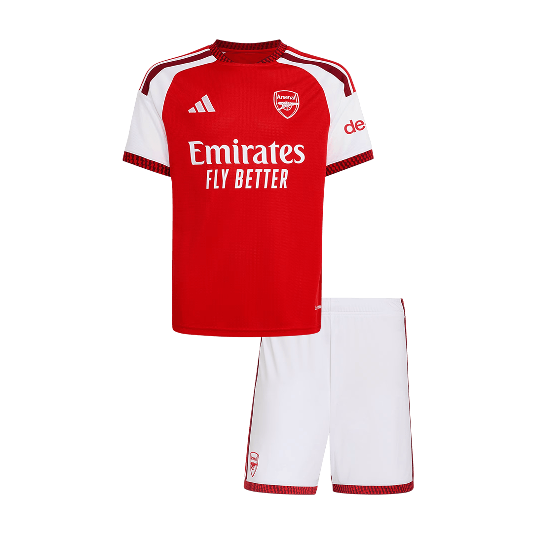 CHAMPIONS #26 Kids Arsenal Home Soccer Jersey Kit (Jersey+Shorts) 2026/27 Red