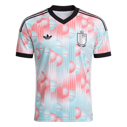 Belgium Mens Away Soccer Jersey World Cup 2026 Blue&Pink