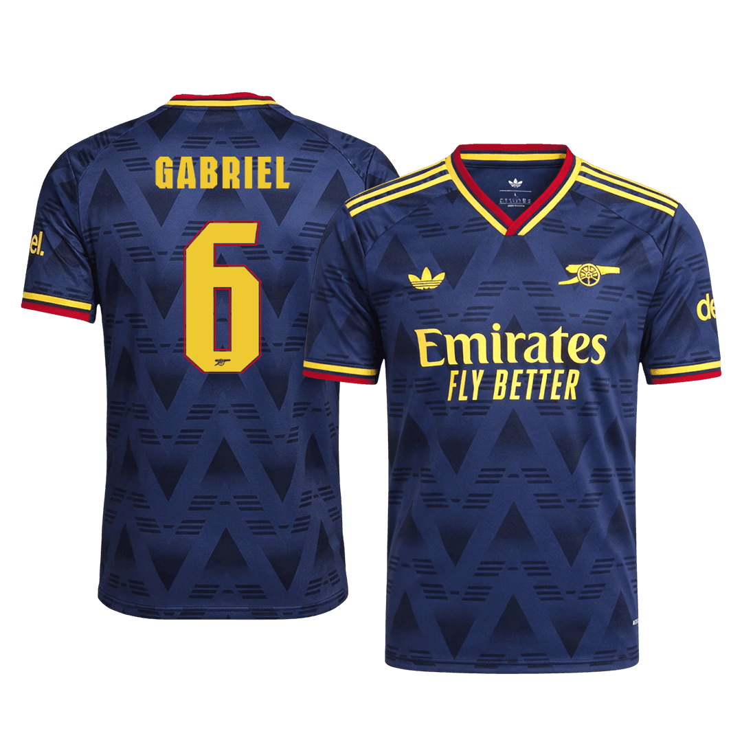 Arsenal Away Soccer Jersey 2026/27 – GABRIEL #6 – UCL (Player Version)
