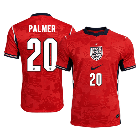 PALMER #20 England Mens Away Soccer Jersey World Cup 2026 Red