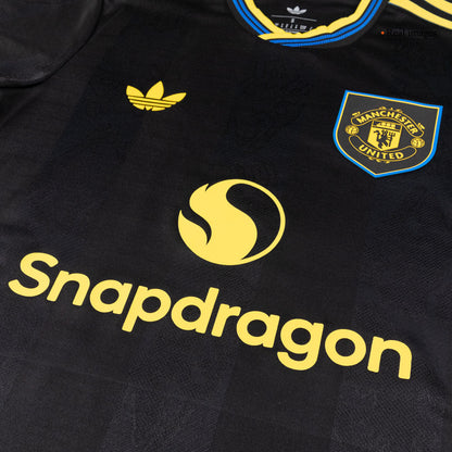 MOUNT #7 Manchester United Mens Third Away Soccer Jersey 2025/26 Black