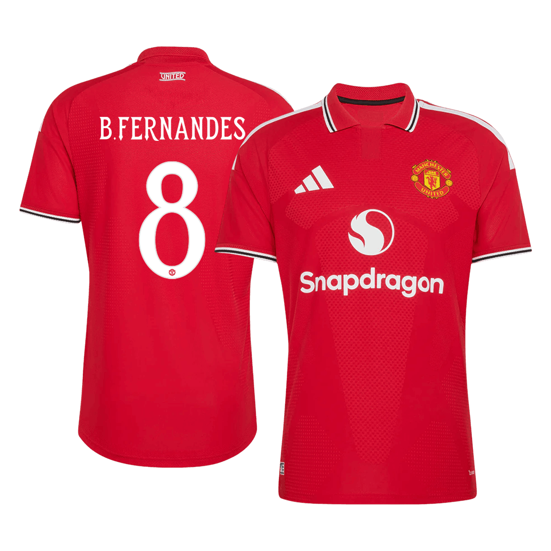 Manchester United Home Soccer Jersey 2026/27 – B. FERNANDES #8 – UCL (Player Version)