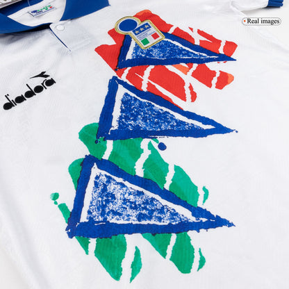 Retro Italy Mens Pre-Match Soccer Jersey 1994 White