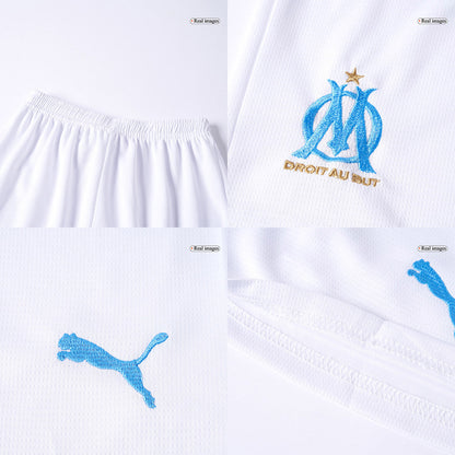 Marseille Kids Home Soccer Kit 2025/26 White