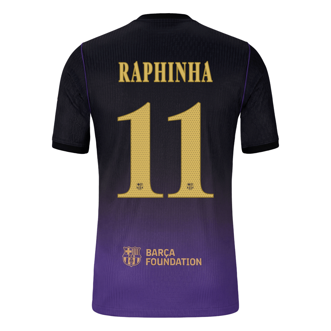 Barcelona Away Soccer Jersey 2026/27 – RAPHINHA #11 – UCL (Player Version)