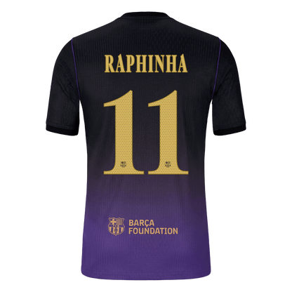 Barcelona Away Soccer Jersey 2026/27 – RAPHINHA #11 – UCL (Player Version)