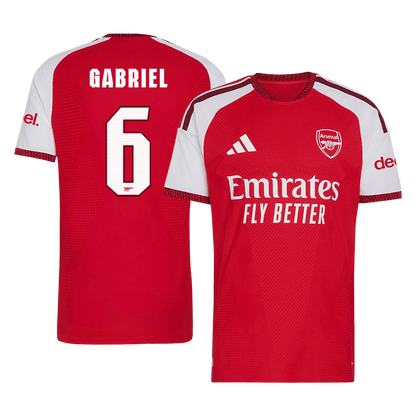 Arsenal Home Soccer Jersey 2026/27 – GABRIEL #6 – UCL (Player Version)